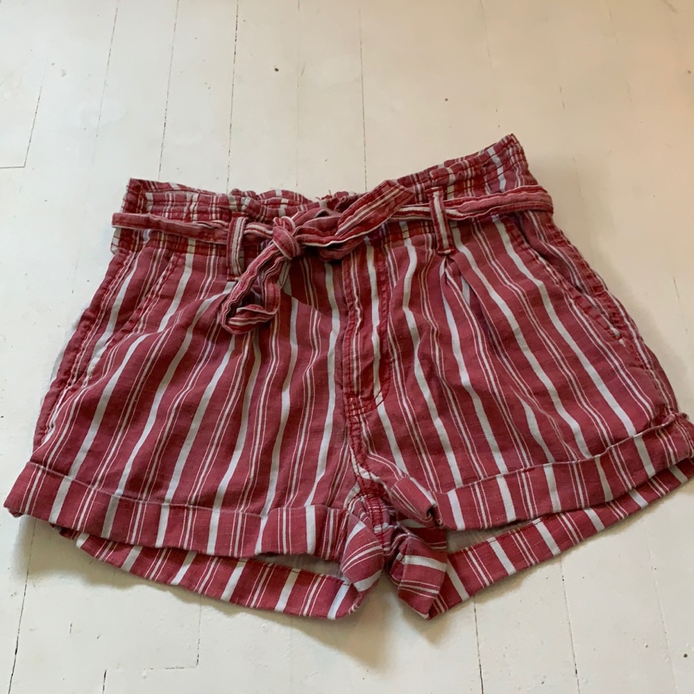 american eagle striped shorts size 00